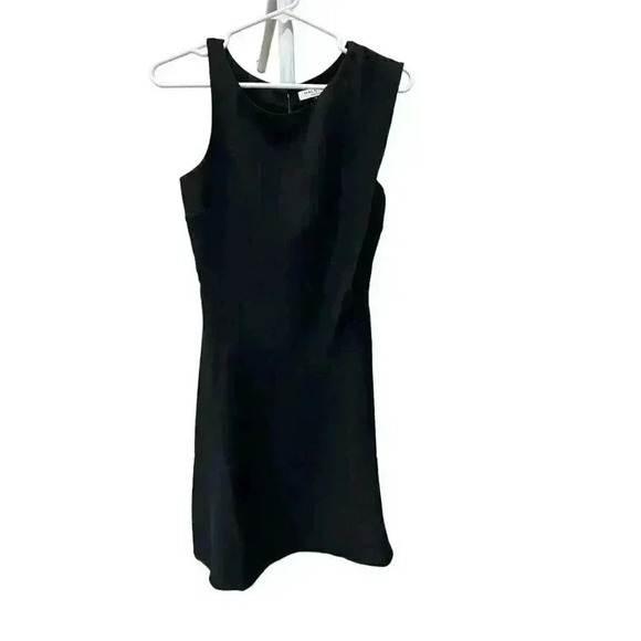 Halston Heritage  Black Assymetrical Sheath Dress in Size 0.  Used like New‌‌‌ - Picture 1 of 6